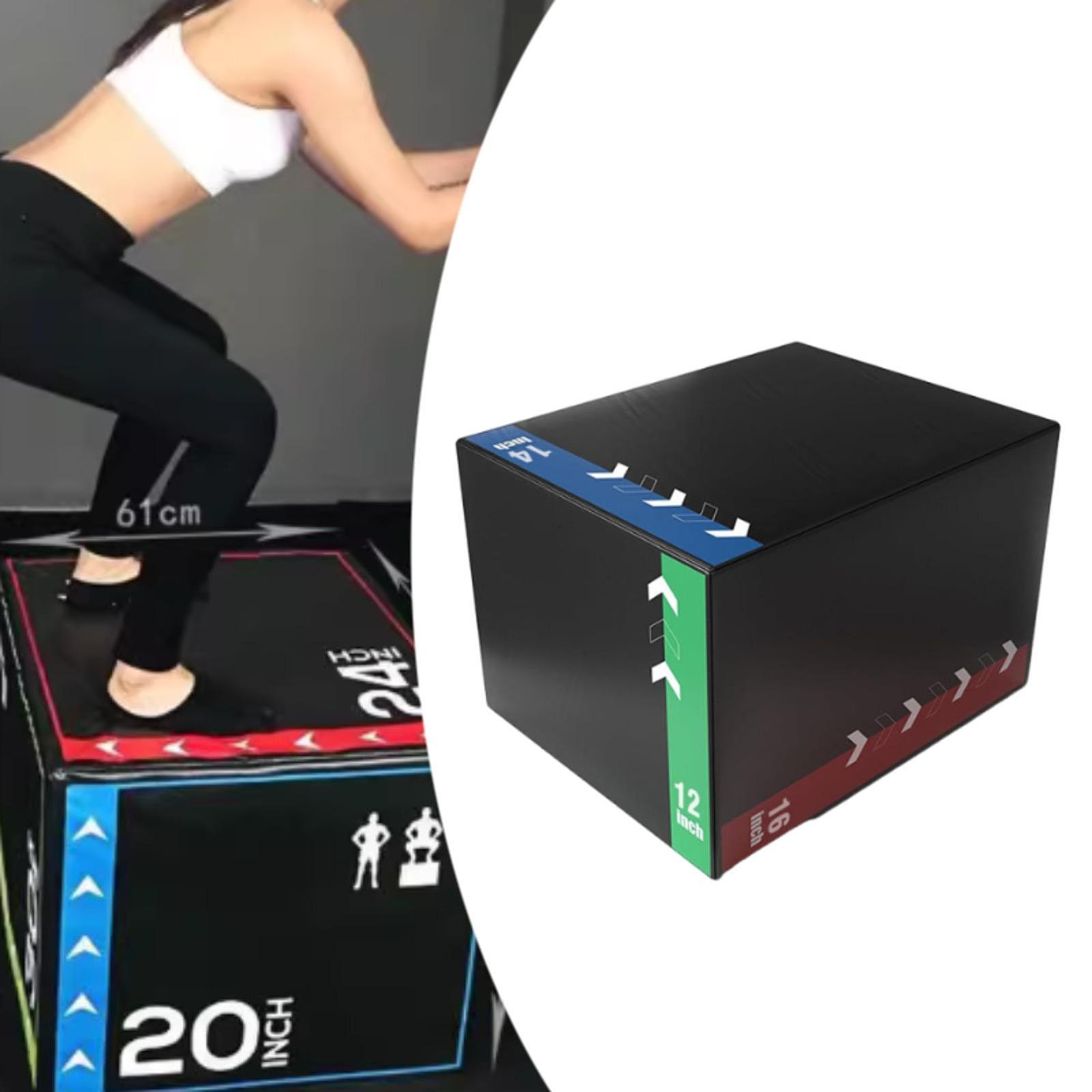 Box Jump Plyo - Plyo Jumping Exercise Box Portable Agility