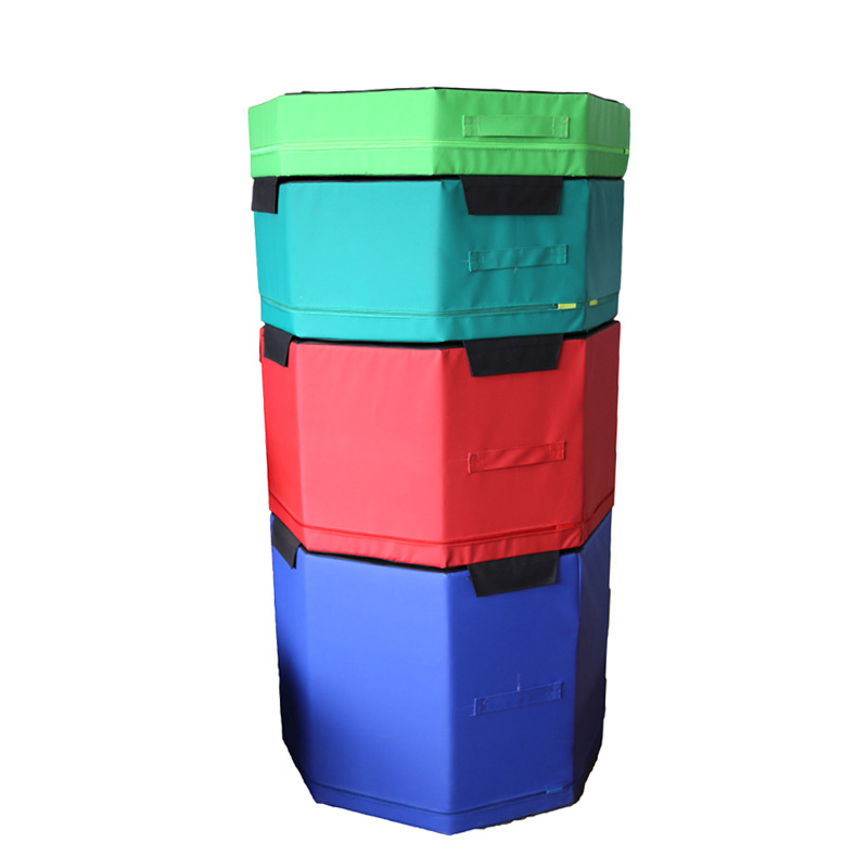 Box Jump Plyo - Four-in-One PVC Gym Jump Box Soft