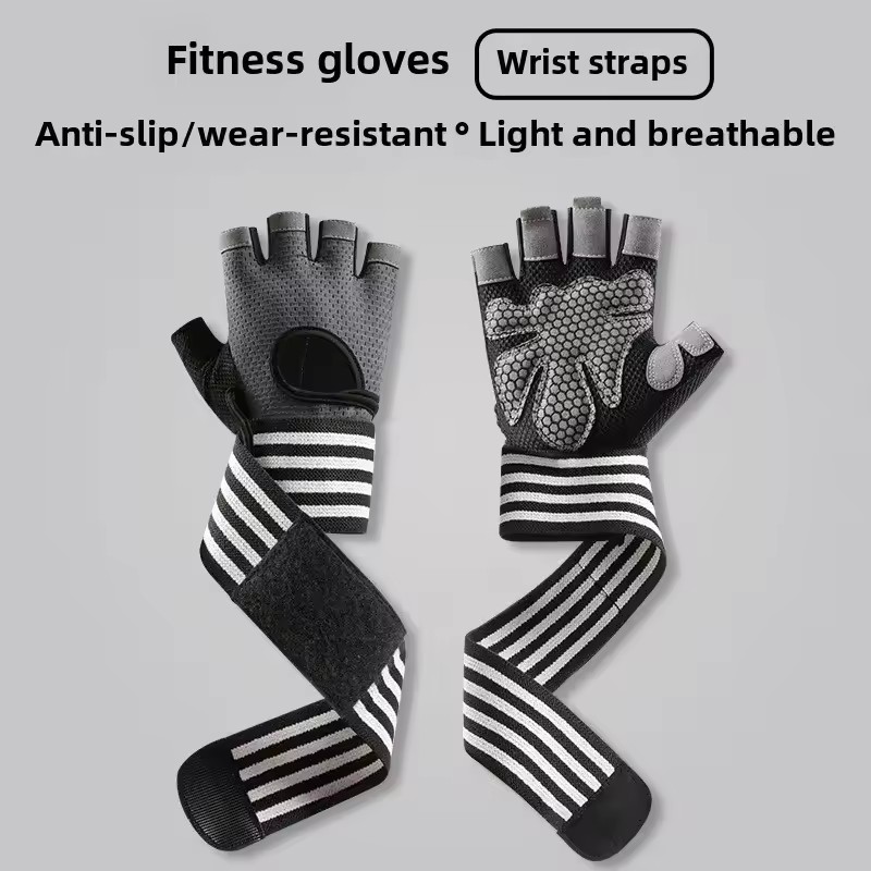 Crossfit Workout Gear - 1 Pair Dumbbell Gloves Men Women