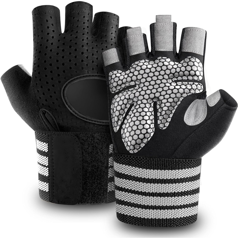 Fitness Gloves with Wrist Supp - Crossfit Fitness Gear บทวิจารณ์และราคา