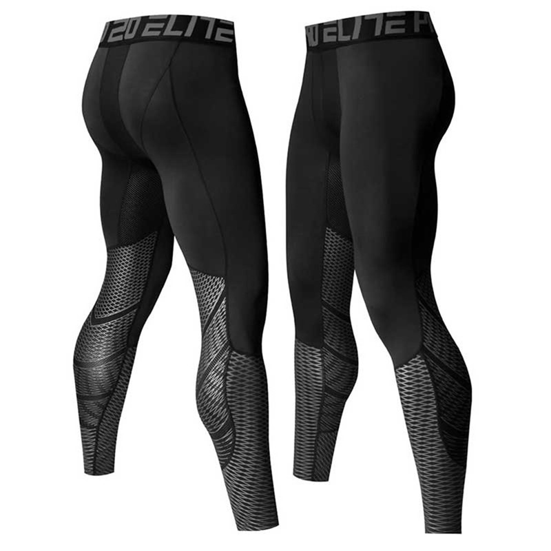 2018 Men Running Tights Compre - Best Crossfit Gear บทวิจารณ์และราคา