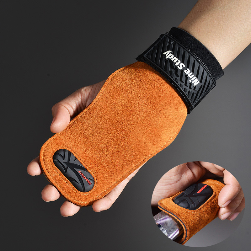 Cowhide Gym Grips Gloves Weigh - Best Crossfit Gear บทวิจารณ์และราคา