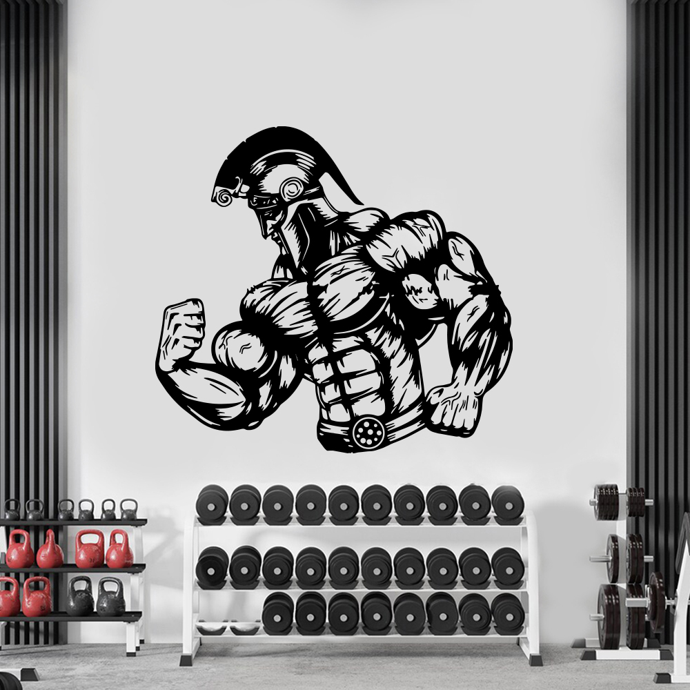 Spartan Muscle Gym Wall Sticke - Crossfit Workout Gear บทวิจารณ์และราคา