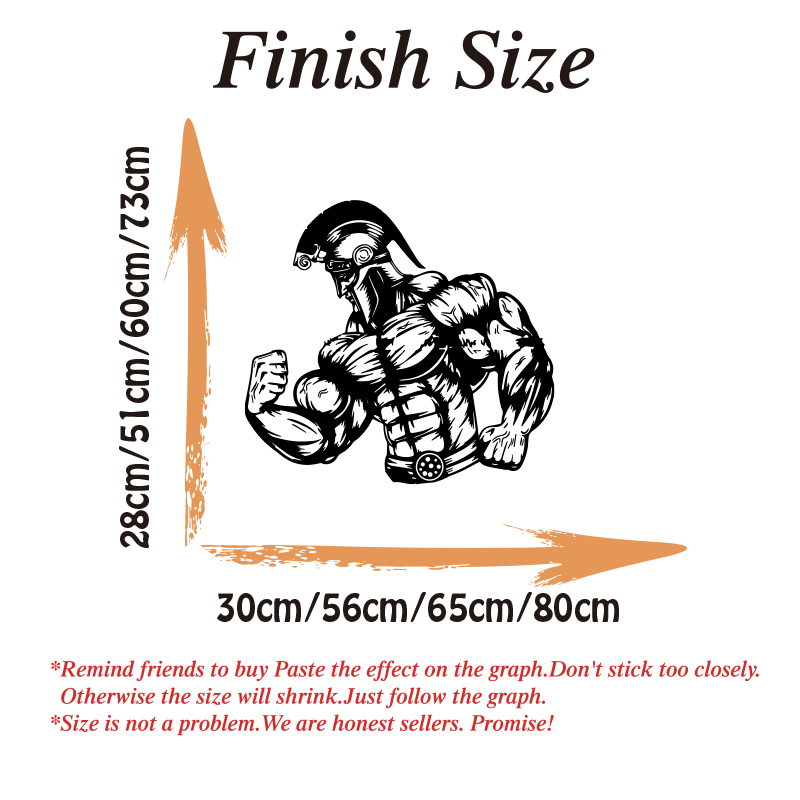 Spartan Muscle Gym Wall Sticke - Crossfit Workout Gear บทวิจารณ์และราคา