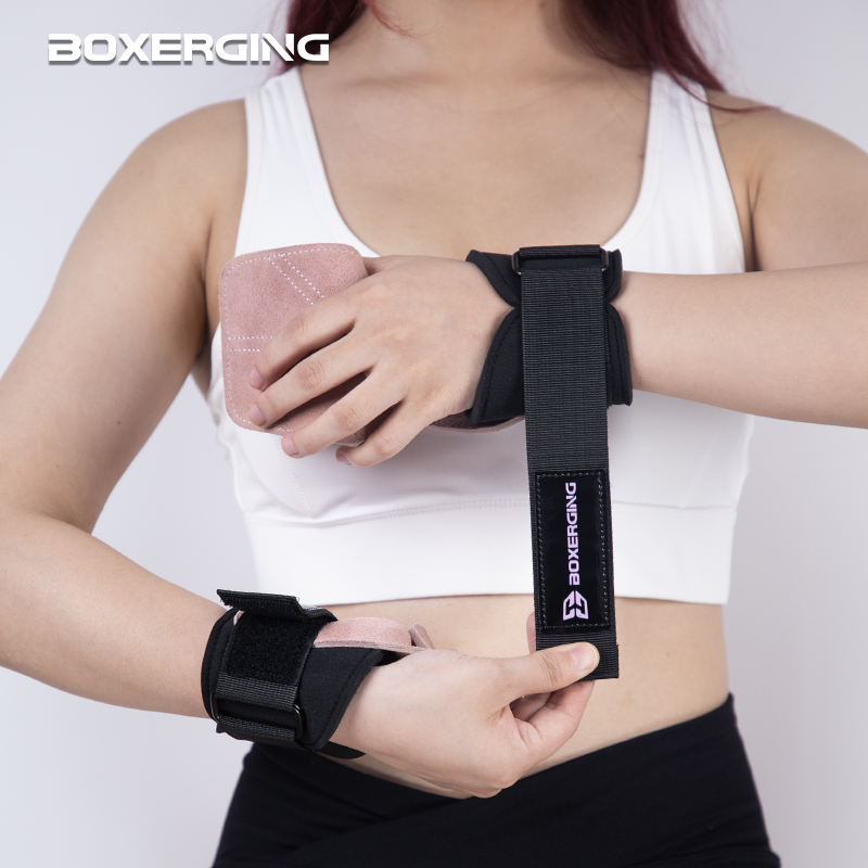 Cowhide Gym Gloves Grips Anti- - Crossfit Workout Gear บทวิจารณ์และราคา