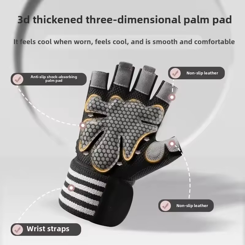 1 Pair Dumbbell Gloves Men Wom - Crossfit Workout Gear บทวิจารณ์และราคา