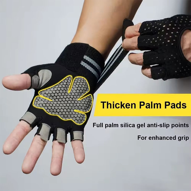 1 Pair Dumbbell Gloves Men Wom - Crossfit Workout Gear บทวิจารณ์และราคา