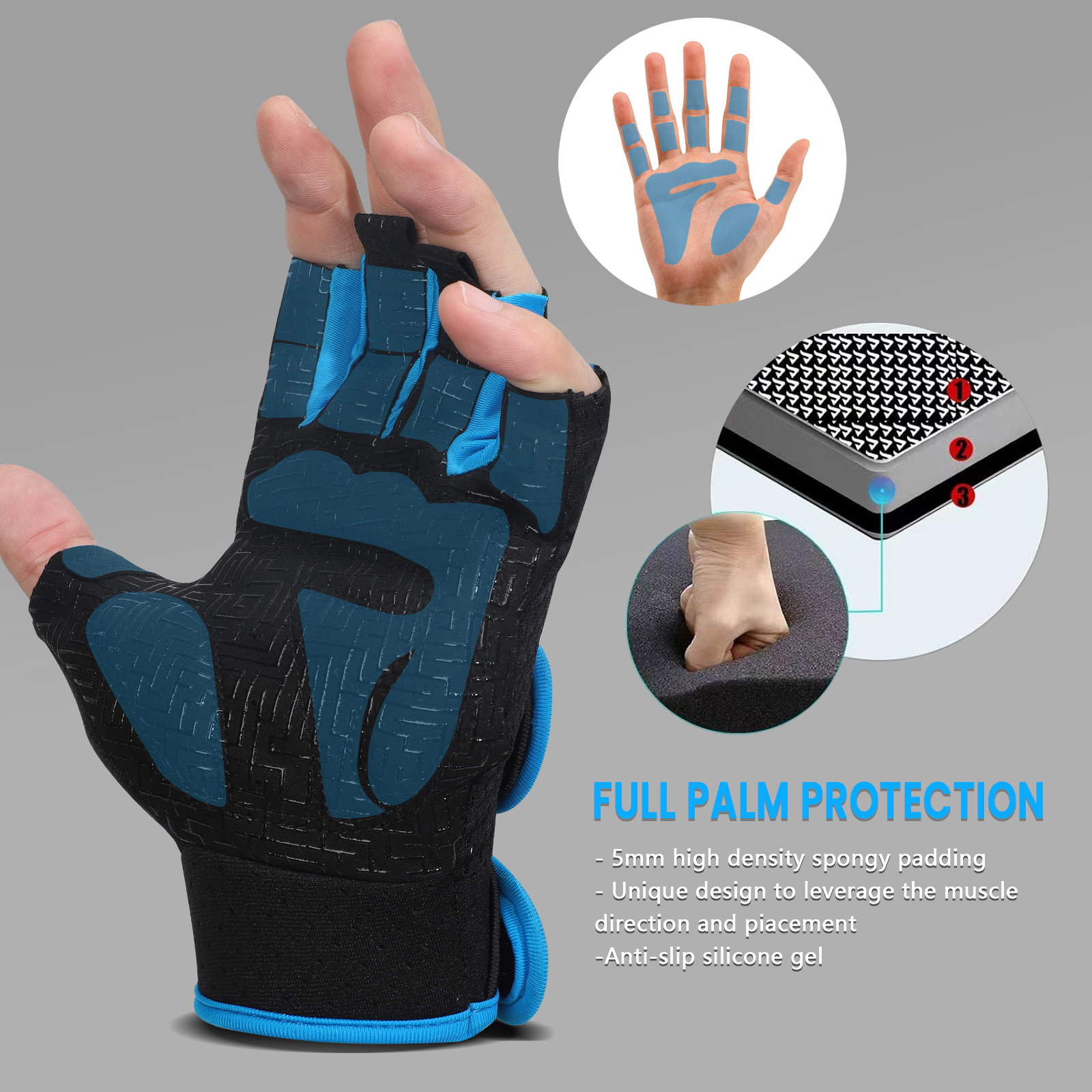 MOREOK Gym Gloves Breathable A - Best Crossfit Gear บทวิจารณ์และราคา