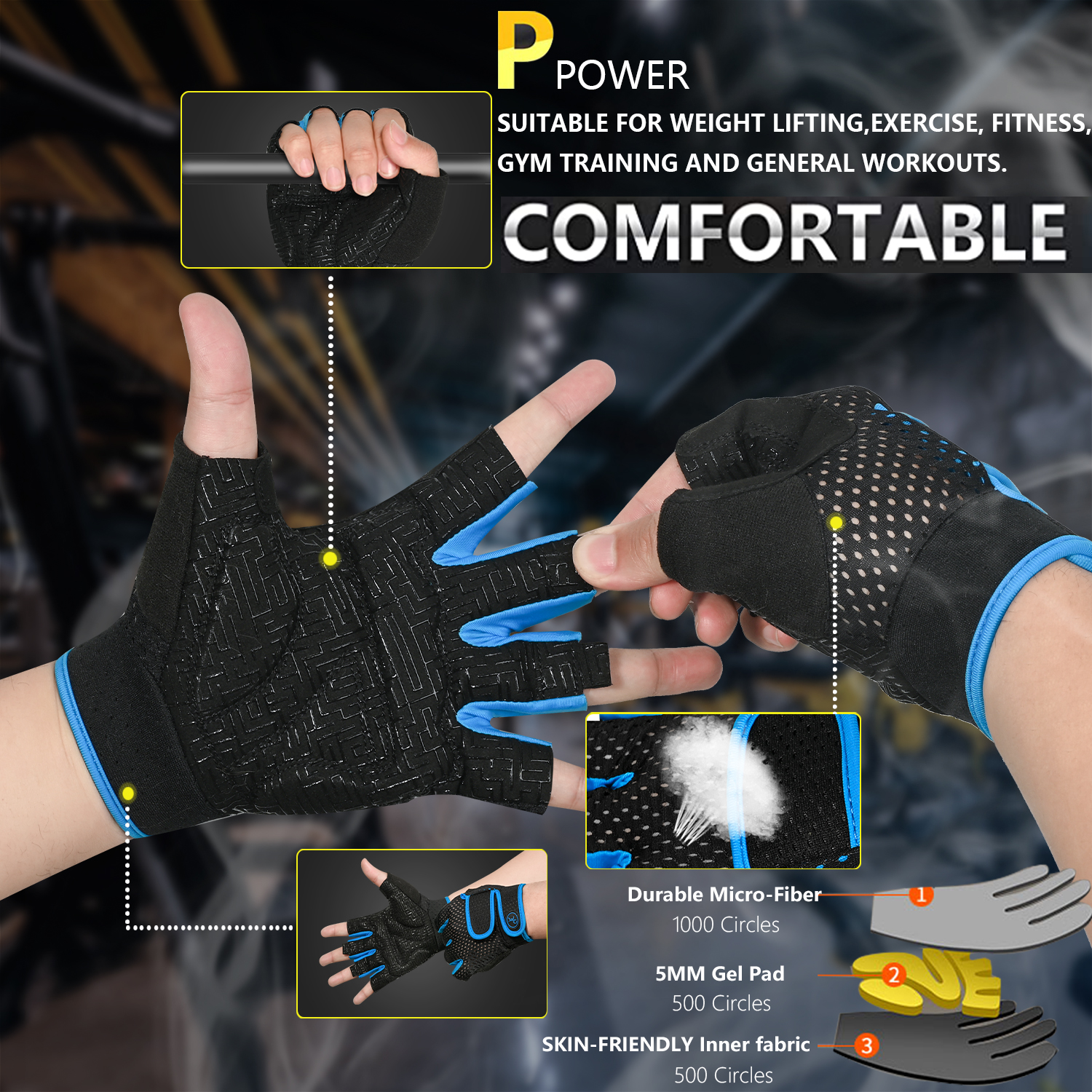 MOREOK Gym Gloves Breathable A - Best Crossfit Gear บทวิจารณ์และราคา