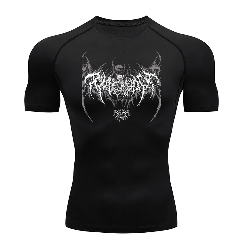 Y2K Compression Shirt Men Fitn - Best Crossfit Gear บทวิจารณ์และราคา