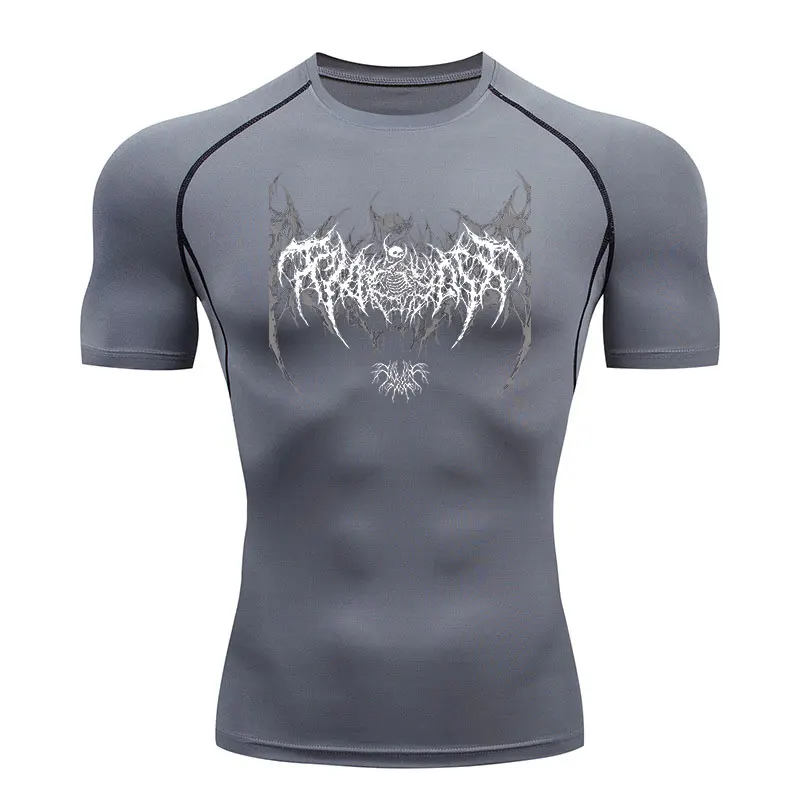 Y2K Compression Shirt Men Fitn - Best Crossfit Gear บทวิจารณ์และราคา